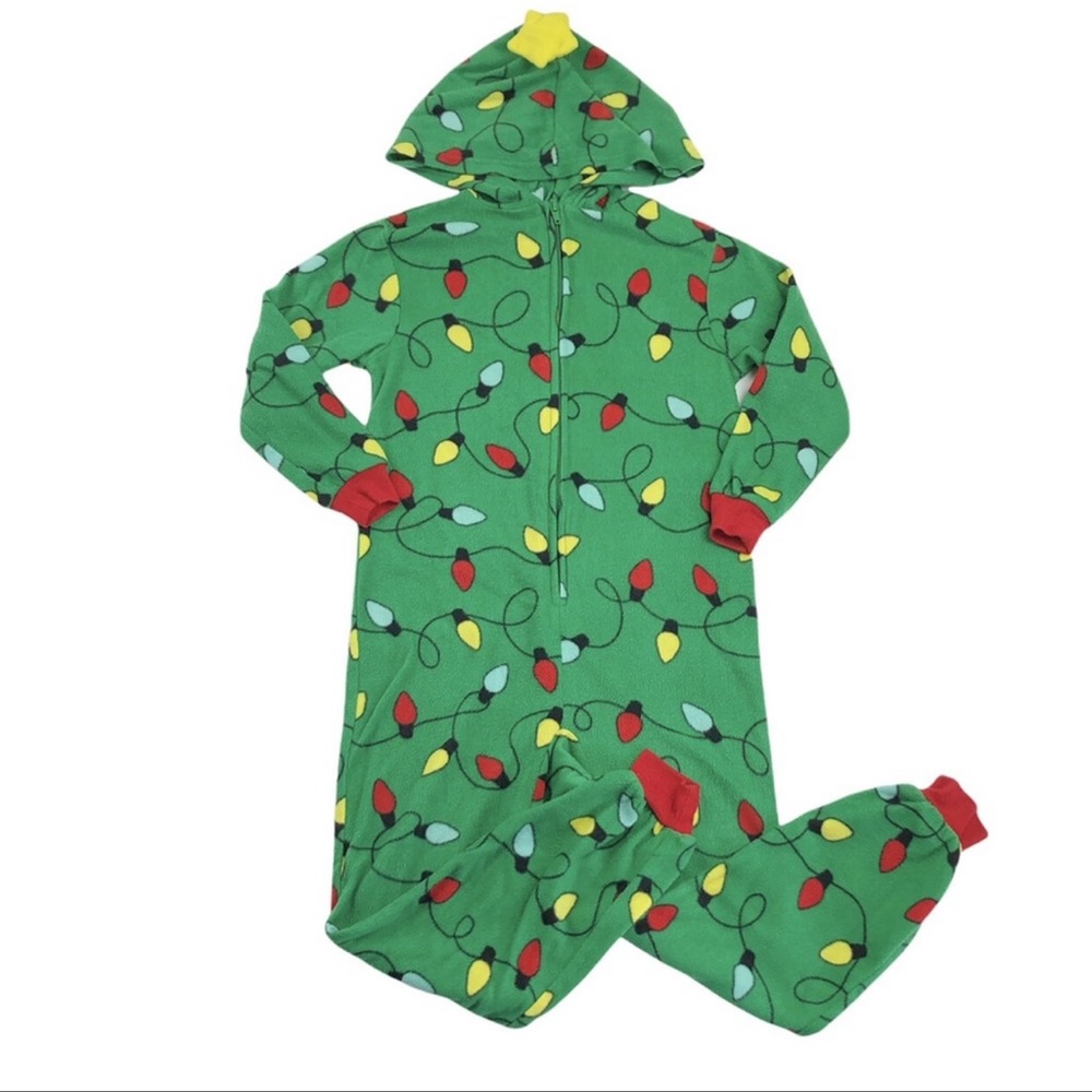 Cat and Jack - Size 5 Christmas Tree lights Onsie